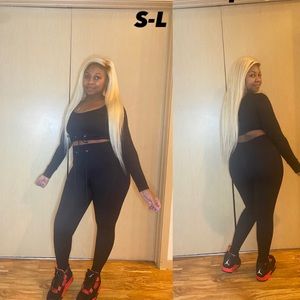 Women's black 2pc outfit